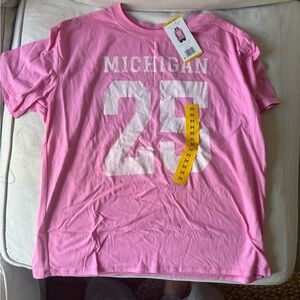 Pink Michigan Graphic Tee